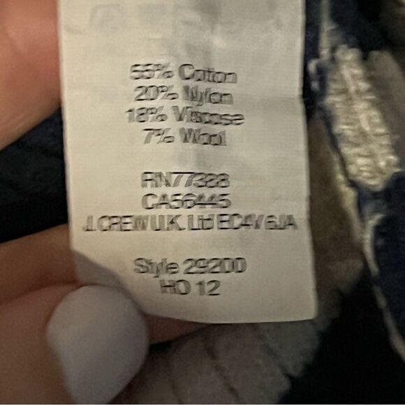 Women's Madewell Wallace Navy Striped Sweater with Heart Elbows - Picture 8 of 8